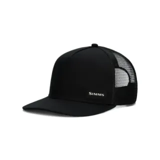 SIMMS High Crown Flatbill Black Cap