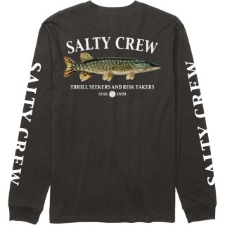 T-shirt SALTY CREW Euro pike premium LS tee Black