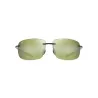 MAUI JIM Breakwall Shiny Trans Khaki Green Polarized Sunglasses