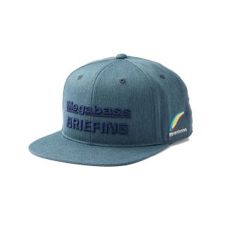 Cap MEGABASS x BRIEFING Flat visor cap denim blue