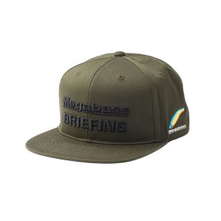 Cap MEGABASS x BRIEFING Flat visor cap olive