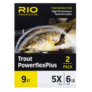 RIO Trout Powerflex Plus Leader (Pack of 2) 9´ (2,70m)