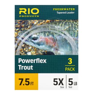 Bas de ligne RIO Powerflex (Pack de 3) 7´5(2,30m)