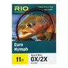 Terminale RIO Euro Nymph 11' (3,40m) Partenza marrone punta nero/bianco