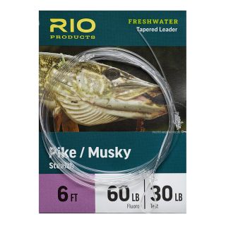 Bas de ligne RIO Pike/Musky Fluoro 1,80 m