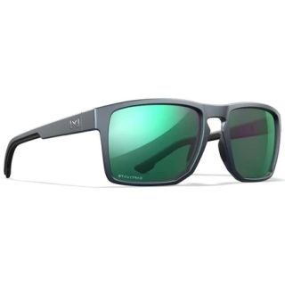 Lunettes polarisantes WILEY X founder captivate polarized green mirror amber / matte graphite frame