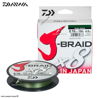 Trecciati DAIWA J Braid X8 verde 150m