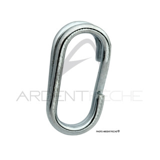 Split ring e solid ring W X2 fine oval acciaio zincato
